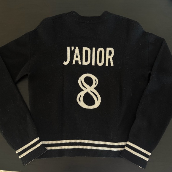 Dior Black and Cream Sweater